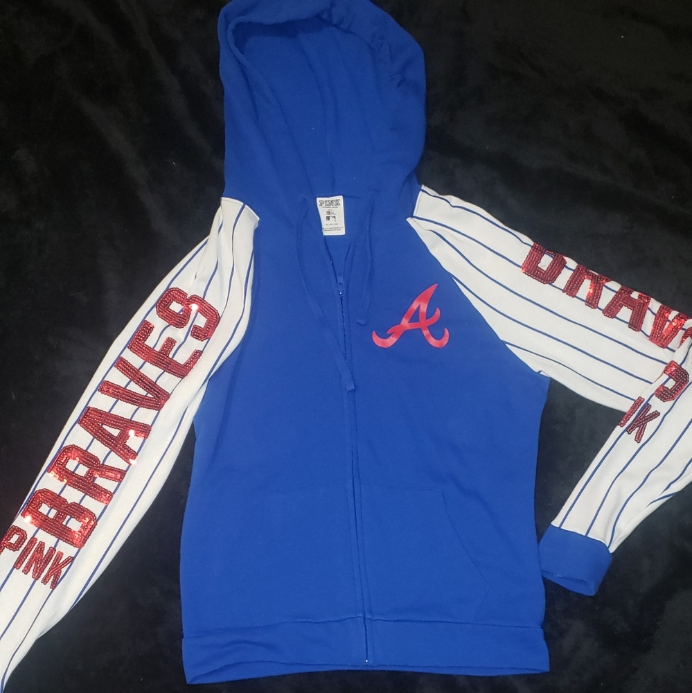 PINK Atlanta braves hoodie